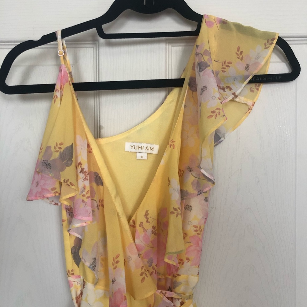 Yumi Kim yellow floral meadow maxi wrap dress - Picture 4 of 12